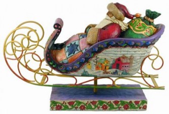 Figura Santa Claus en Trineo