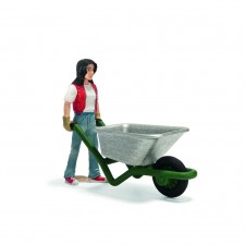 Figura Moza de cuadra con carretilla Schleich-s