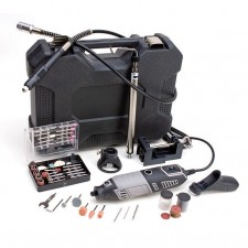 MALETIN C/TALADRO DE VELOC.VARIABLE 220 V Y 131 ACCESORIOS
