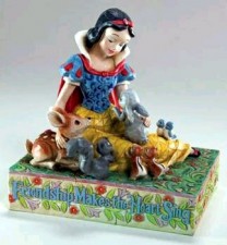 Figura  Blancanieves y animalitos de Jim Shore