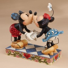 Figura Mickey y Minnie beso de Jim Shore