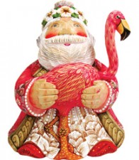 Figura "Santa in Paradise, Worldwide Santas series" de G.Debrekht